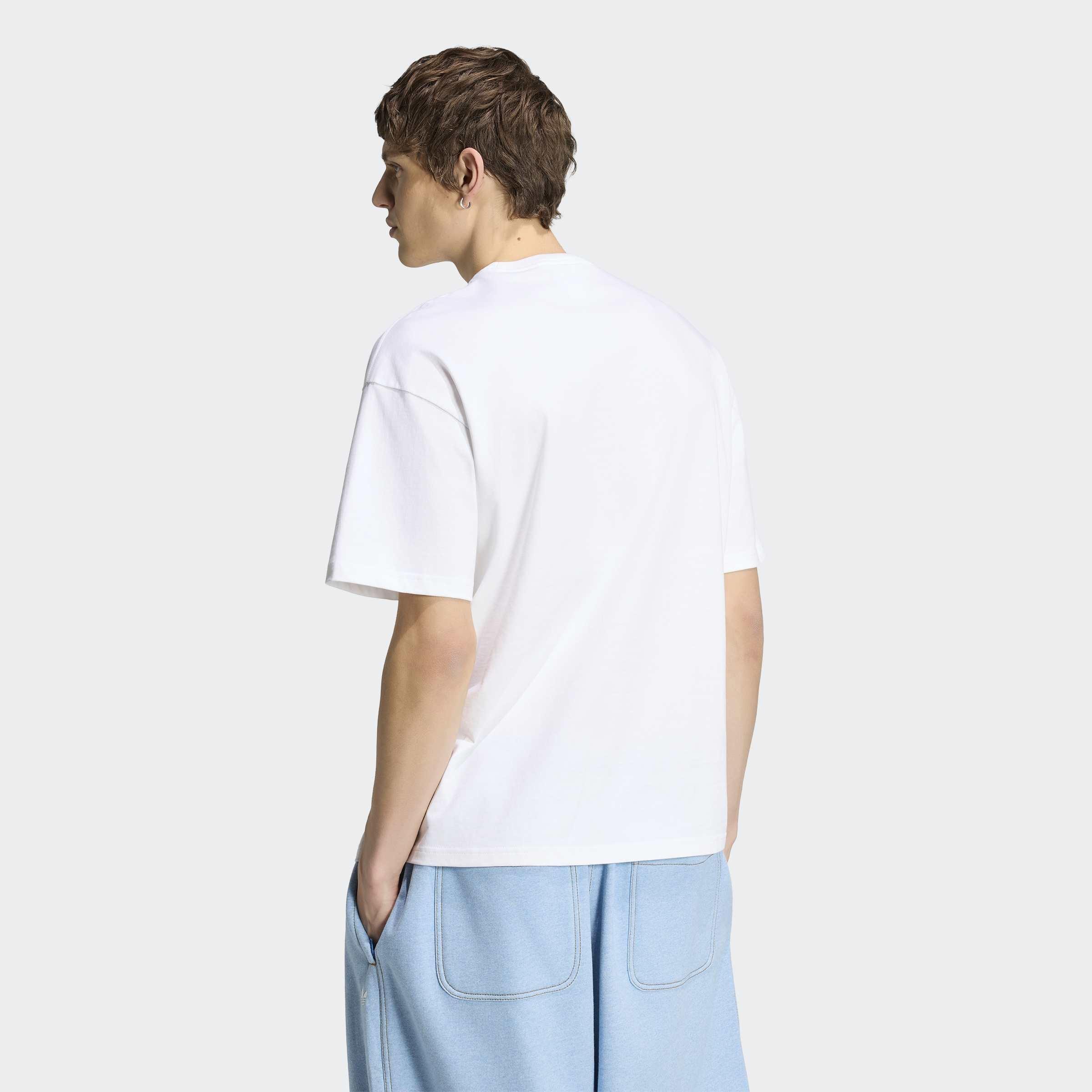 Trefoil Essentials Loose T-Shirt, White