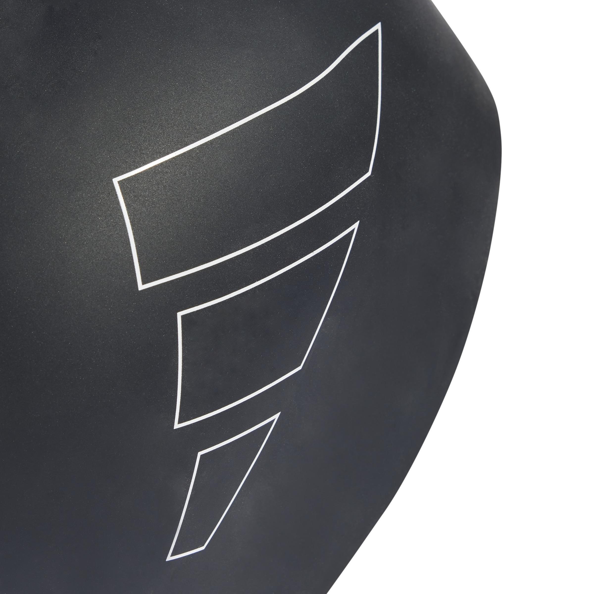 Unisex Logo Swim Cap, Black, A701_ONE, large image number 2
