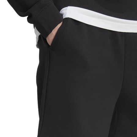 Men Lounge Fleece Shorts, Black, A701_ONE, large image number 4