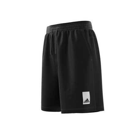 Men Lounge Fleece Shorts, Black, A701_ONE, large image number 5