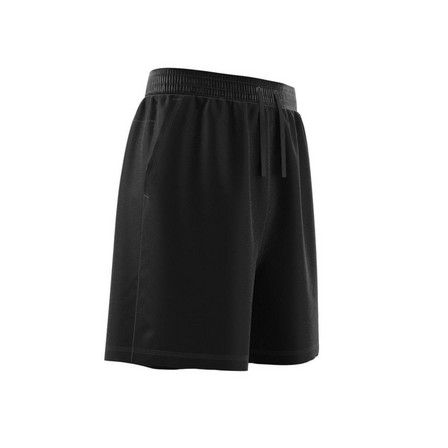 Men Lounge Fleece Shorts, Black, A701_ONE, large image number 7