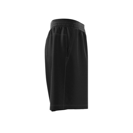 Men Lounge Fleece Shorts, Black, A701_ONE, large image number 8