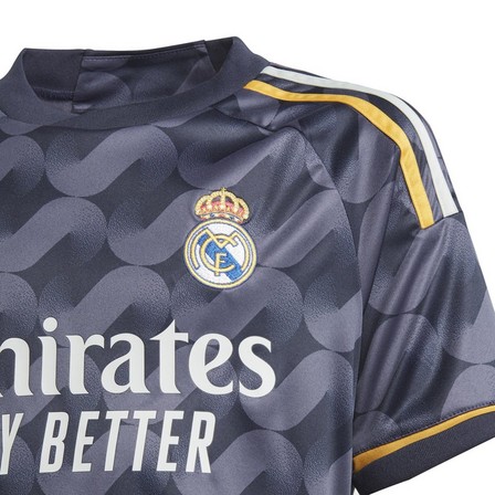 Kids Boys Real Madrid 23/24 Away Jersey, Grey, A701_ONE, large image number 5