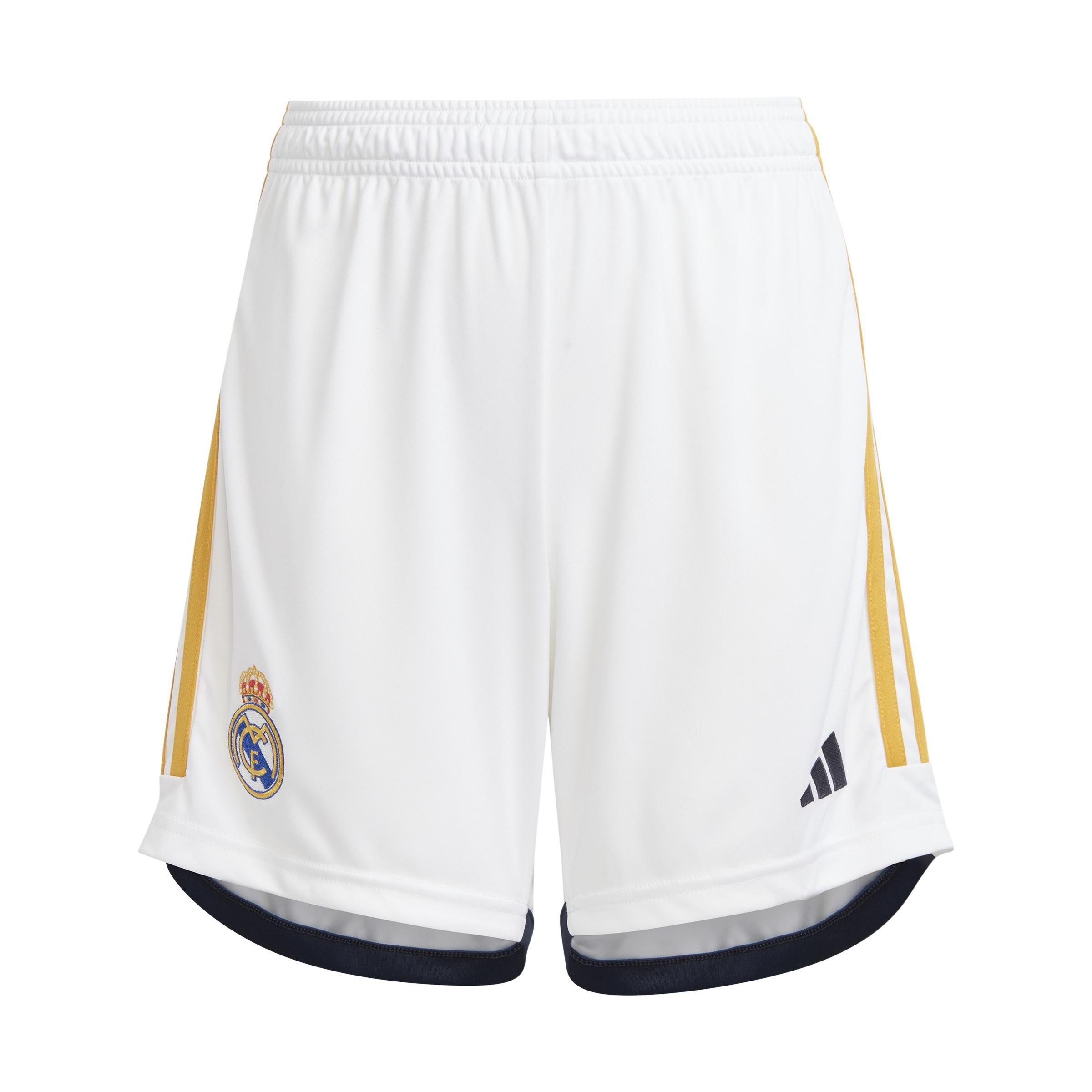 adidas - Kids Boys Real Madrid 23/24 Home Shorts, White