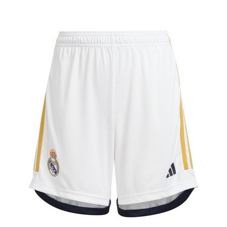 Kids Boys Real Madrid 23/24 Home Shorts, White, A701_ONE, large image number 1