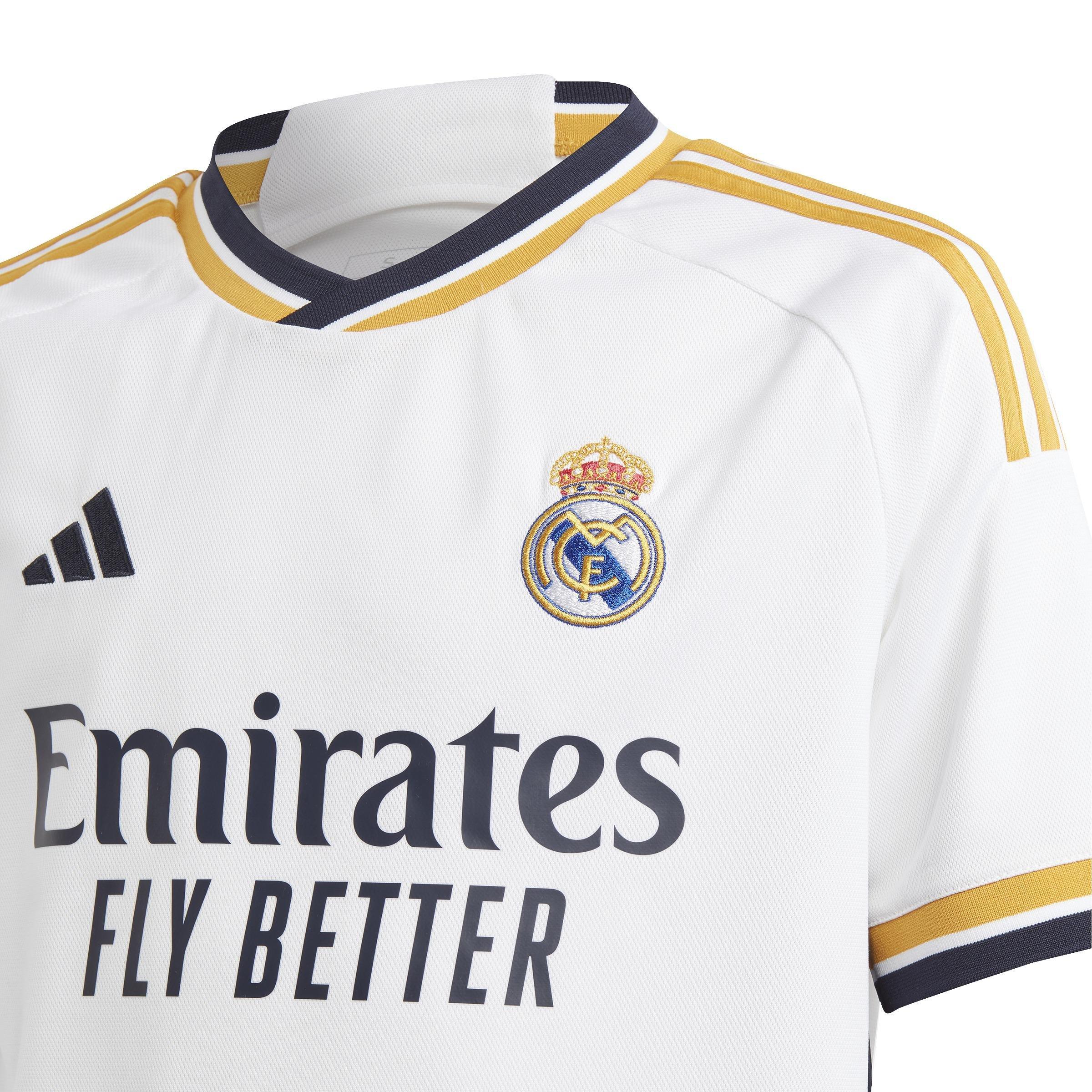 adidas - Kids Boys Real Madrid 23/24 Home Jersey, White