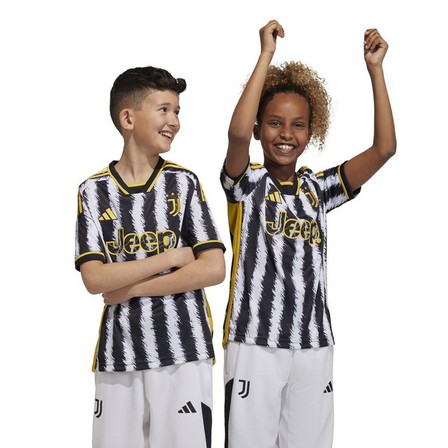 Unisex Kids Juventus 23/24 Home Jersey, Black, A701_ONE, large image number 7