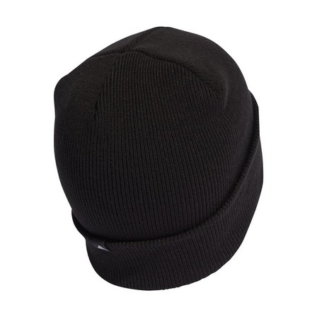 Unisex 2-Color Logo Beanie, Black, A701_ONE, large image number 1