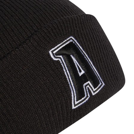 Unisex 2-Color Logo Beanie, Black, A701_ONE, large image number 2