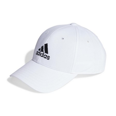 Unisex Cotton Twill Baseball Cap, White, A701_ONE, large image number 0
