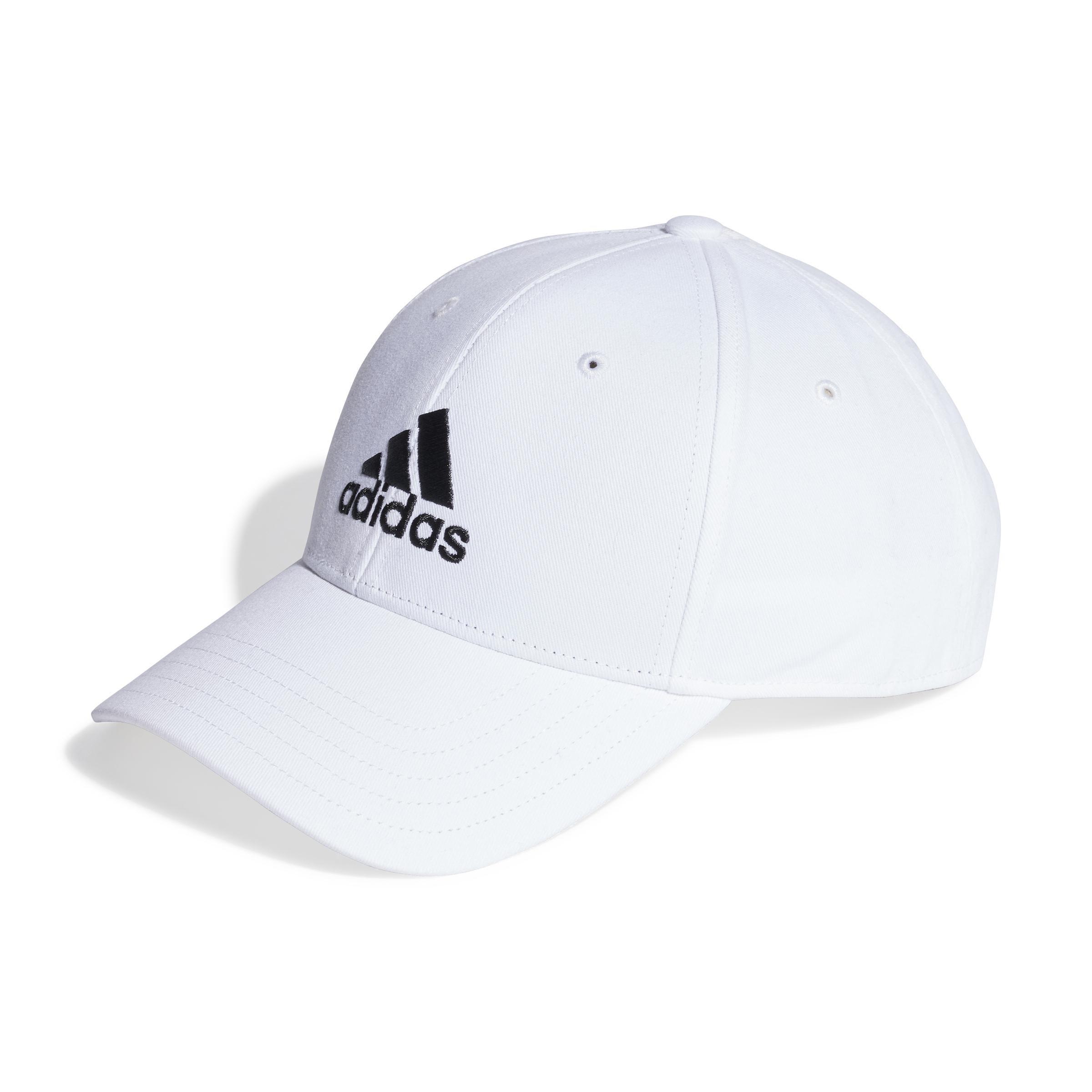 adidas - Unisex Cotton Twill Baseball Cap, White