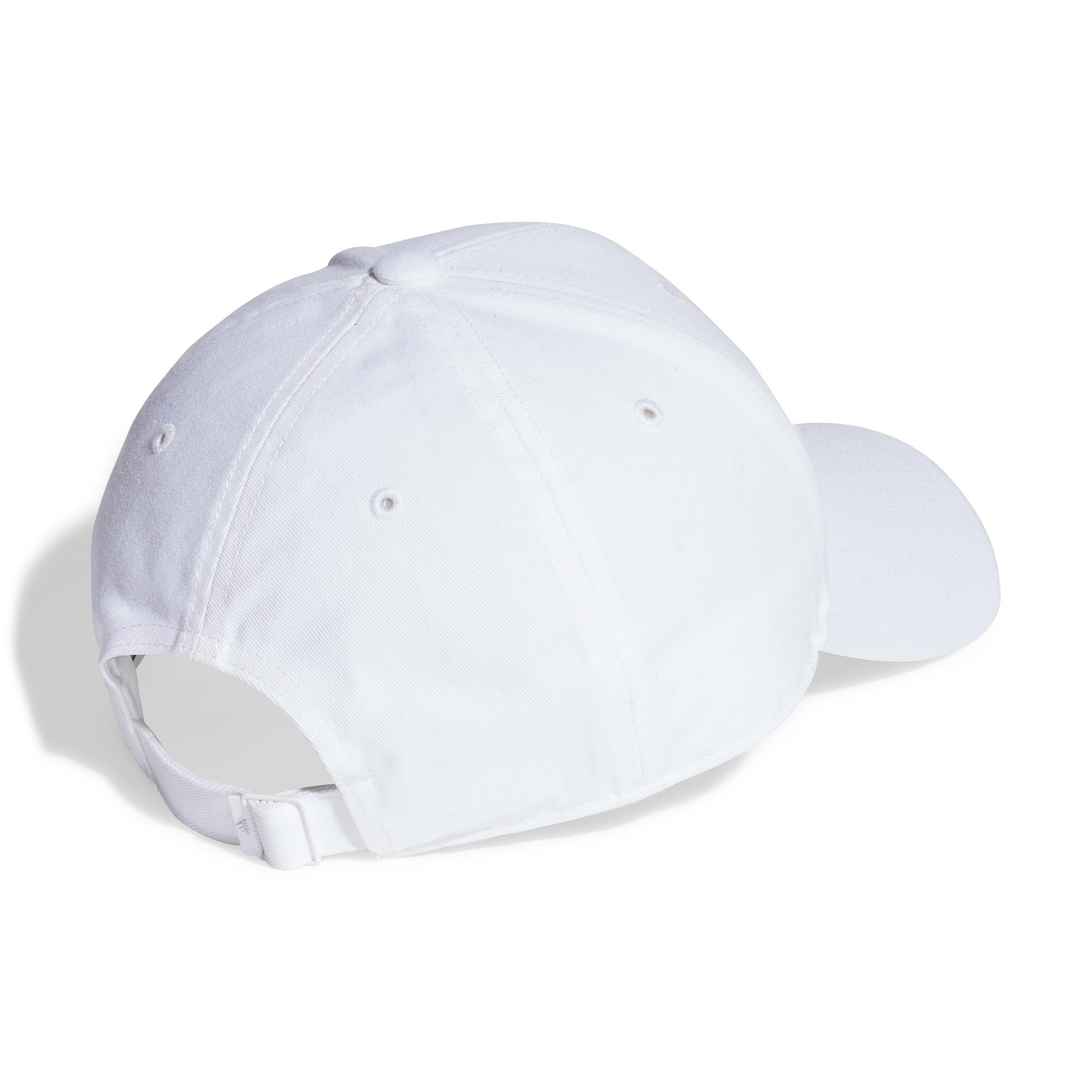 Unisex Cotton Twill Baseball Cap, White, , large image number 1