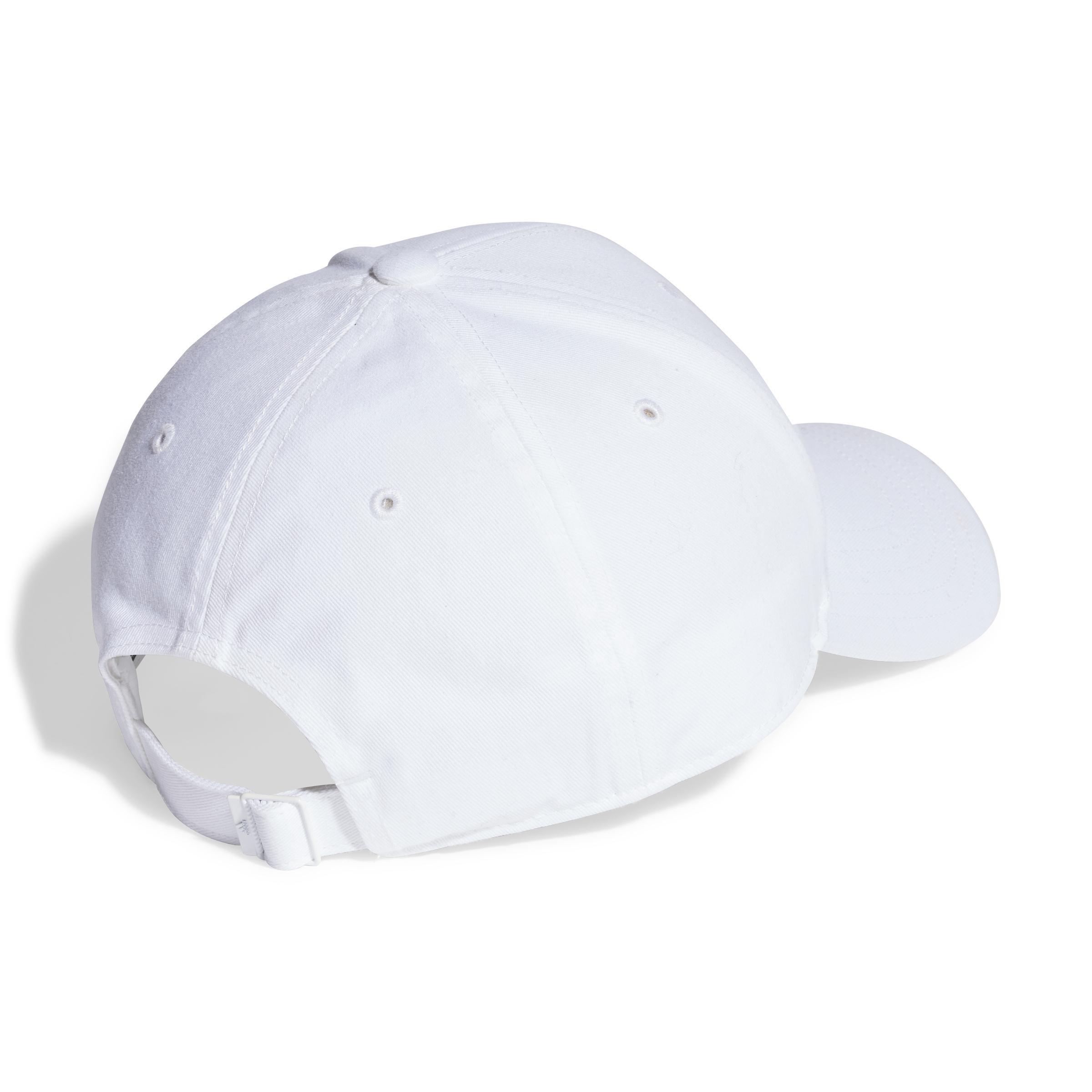 adidas - Unisex Cotton Twill Baseball Cap, White