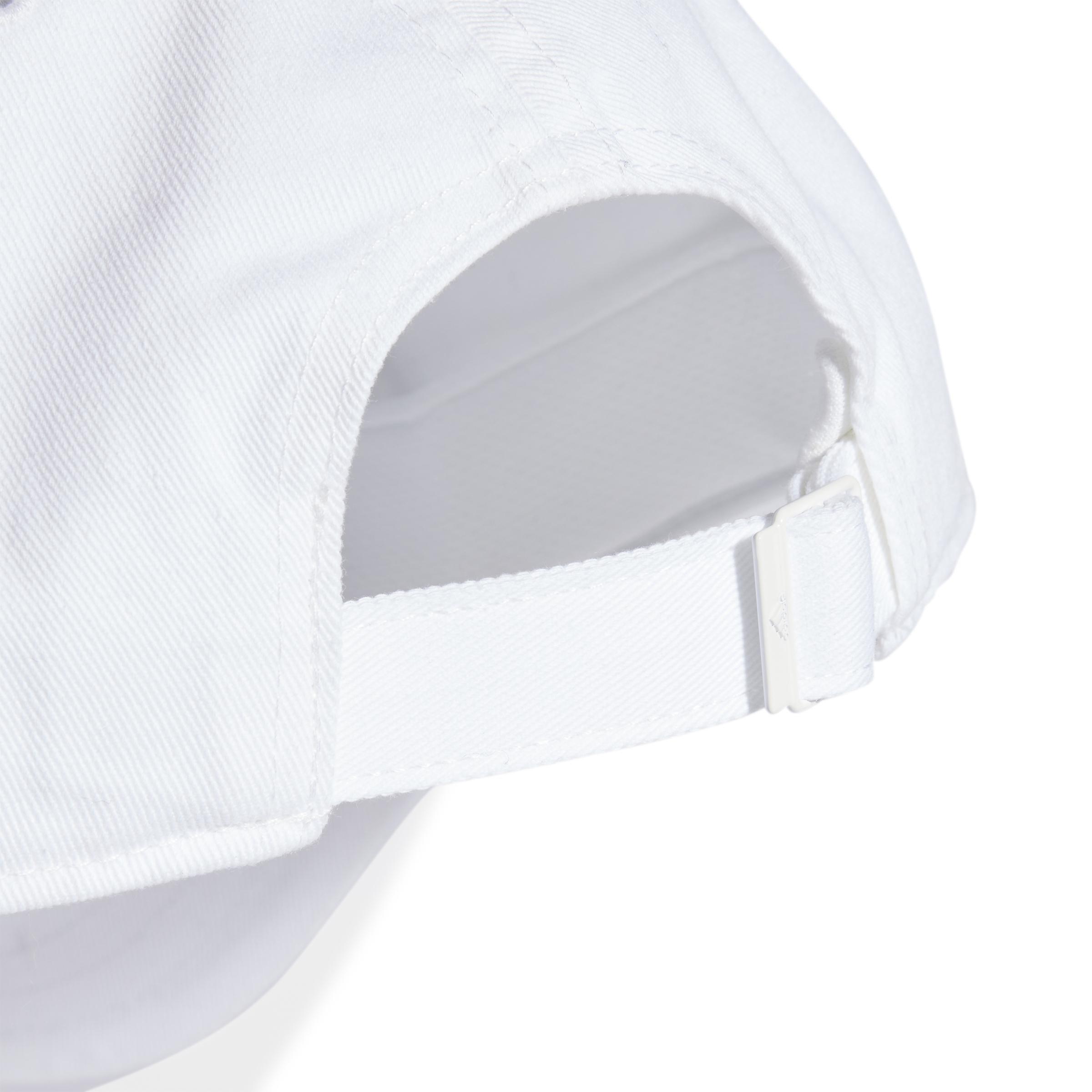 Unisex Cotton Twill Baseball Cap, White, , large image number 3