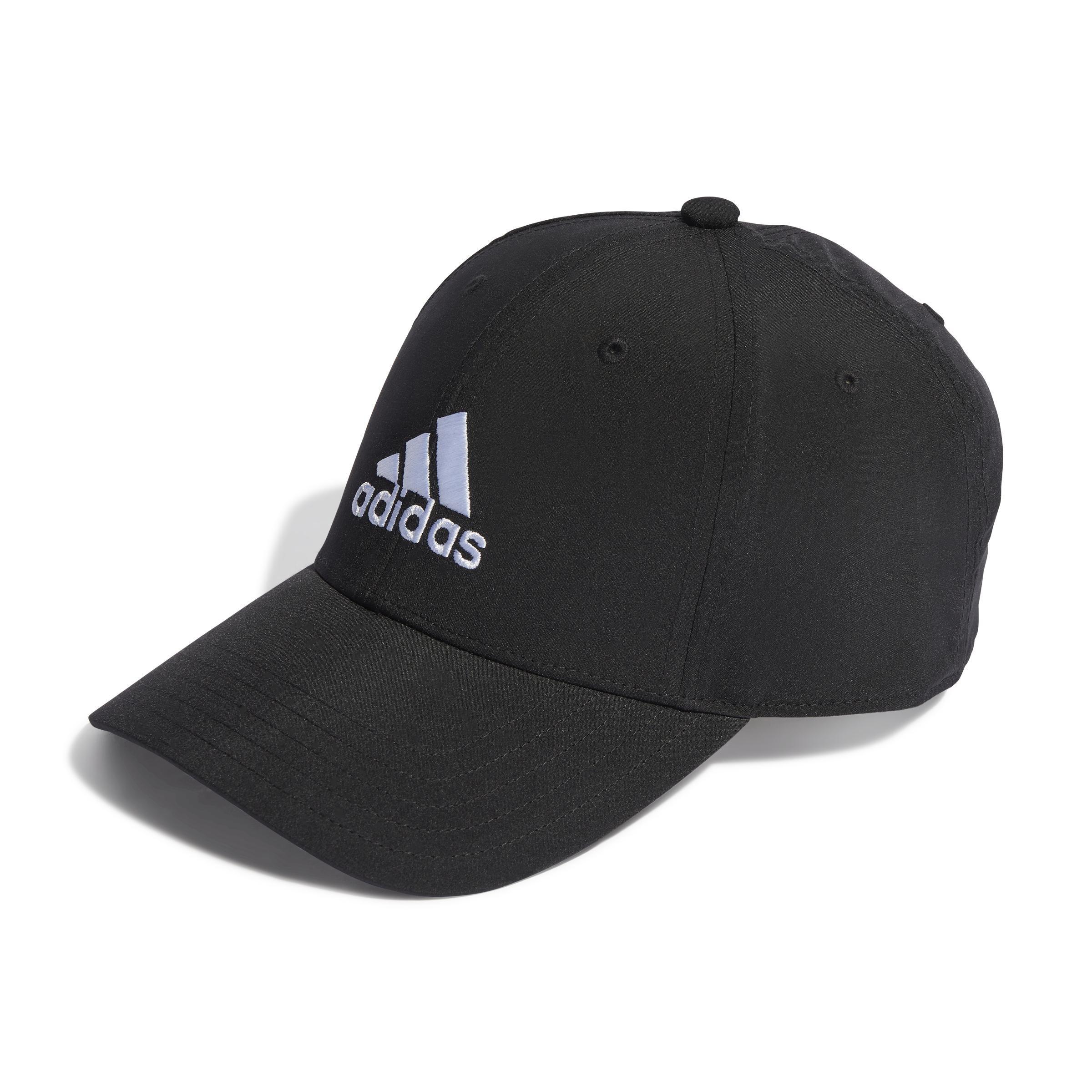Unisex Embroidered Logo Lightweight Baseball Cap, Black, , large image number 0