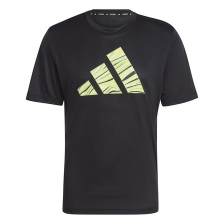 Men Hiit Graphic Slogan Training T-Shirt, Black, A701_ONE, large image number 1