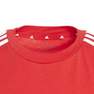 Unisex Kids Tiberio 3-Stripes Colorblock Cotton T-Shirt, Red, A701_ONE, thumbnail image number 7