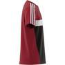 Unisex Kids Tiberio 3-Stripes Colorblock Cotton T-Shirt, Red, A701_ONE, thumbnail image number 9