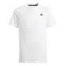 Kids Unisex Essentials Small Logo Cotton T-Shirt, White, A701_ONE, thumbnail image number 2