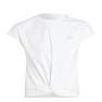 Kids Girls Yoga Aeroready Crop Slim T-Shirt Kids, White, A701_ONE, thumbnail image number 0