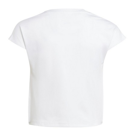 Kids Girls Yoga Aeroready Crop Slim T-Shirt Kids, White, A701_ONE, large image number 2