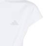 Kids Girls Yoga Aeroready Crop Slim T-Shirt Kids, White, A701_ONE, thumbnail image number 4