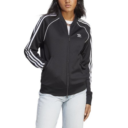Women Adicolor Classics Sst Track Top, Black, A701_ONE, large image number 5
