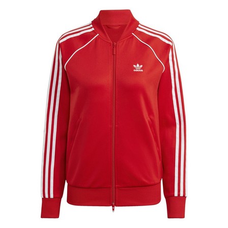Women Adicolor Classics Sst Track Top, Red, A701_ONE, large image number 3