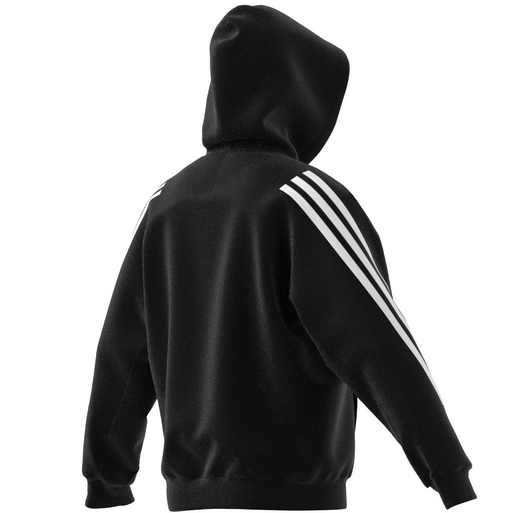 Unisex Future Icons 3-Stripes Hoodie, Black, A701_ONE, large image number 10