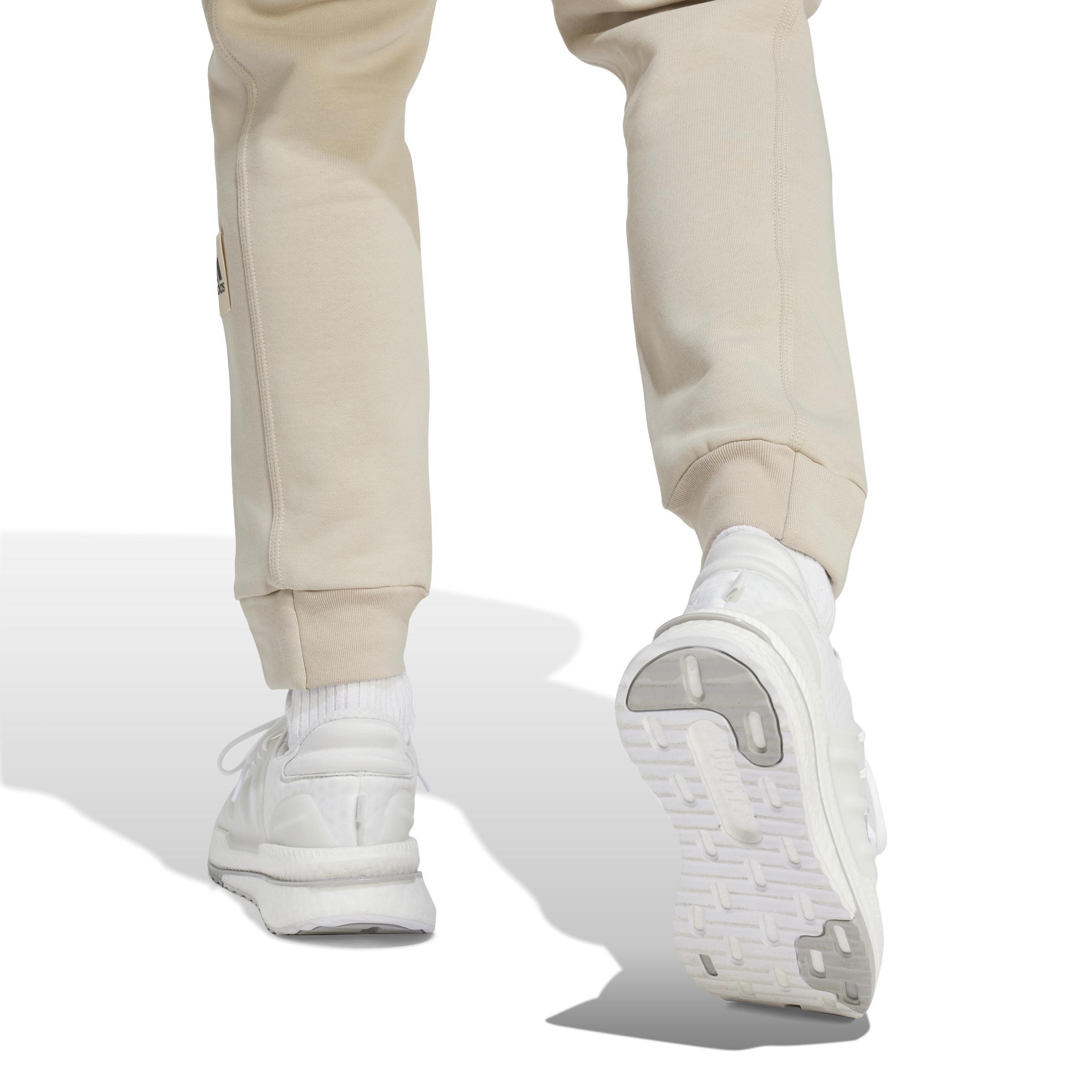 Men Lounge Fleece Joggers, Beige, A701_ONE, large image number 6