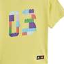 Unisex Kids Adidas X Classic Lego Tee And Short Leggings Set, Yellow, A701_ONE, thumbnail image number 1