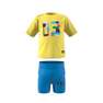 Unisex Kids Adidas X Classic Lego Tee And Short Leggings Set, Yellow, A701_ONE, thumbnail image number 8