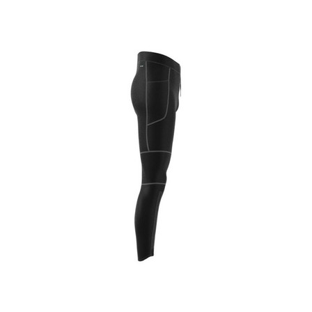 Men Ultimate Running Conquer The Elements Leggings, Black, A701_ONE, large image number 11