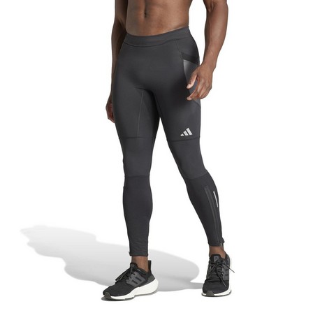 Men Ultimate Running Conquer The Elements Leggings, Black, A701_ONE, large image number 13