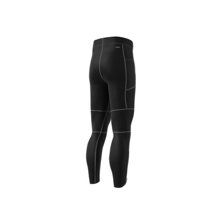 Men Ultimate Running Conquer The Elements Leggings, Black, A701_ONE, large image number 16