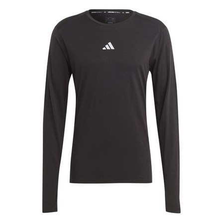 Men Ultimate Running Conquer The Elements Merino Long-Sleeve Top, Black, A701_ONE, large image number 9