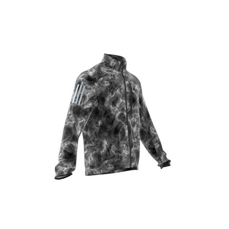 Men Own The Run Allover Print Jacket, White, A701_ONE, large image number 8