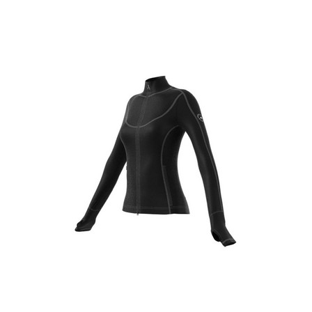 Women Truepurpose Training Midlayer Jacket, Black, A701_ONE, large image number 9