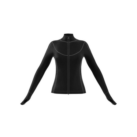 Women Truepurpose Training Midlayer Jacket, Black, A701_ONE, large image number 14