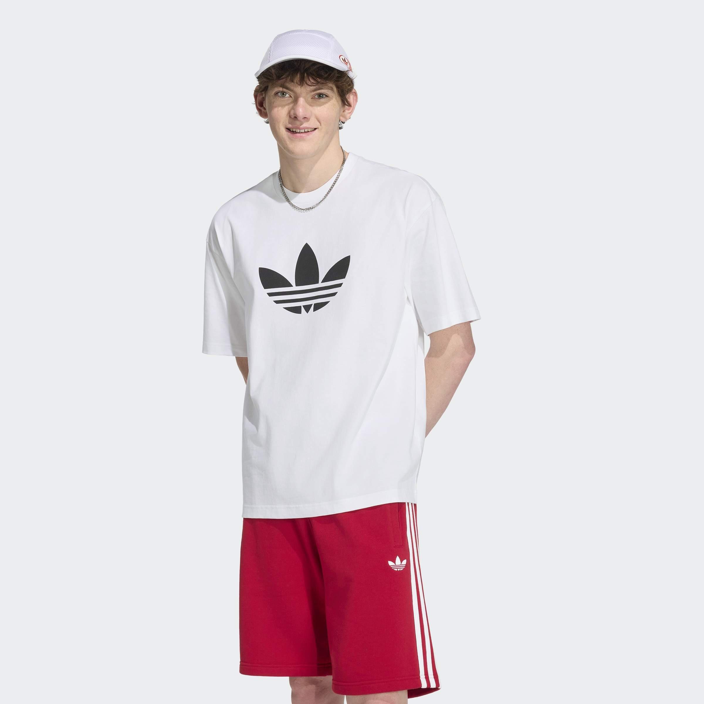 Adicolor Trefoil T-Shirt, White, A701_ONE, large image number 5