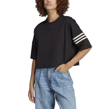 Women Adicolor Neuclassics T-Shirt, Black, A701_ONE, large image number 2
