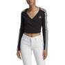 Women Adicolor Classics Crop Long-Sleeve Top, Black, A701_ONE, thumbnail image number 2