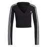 Women Adicolor Classics Crop Long-Sleeve Top, Black, A701_ONE, thumbnail image number 4