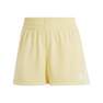 Women 3-Stripes Shorts, Yellow, A701_ONE, thumbnail image number 2