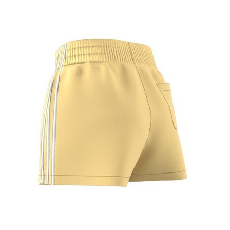 Women 3-Stripes Shorts, Yellow, A701_ONE, large image number 9