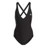 Women 3-Stripes Swimsuit, Black, A701_ONE, thumbnail image number 3