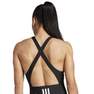 Women 3-Stripes Swimsuit, Black, A701_ONE, thumbnail image number 7