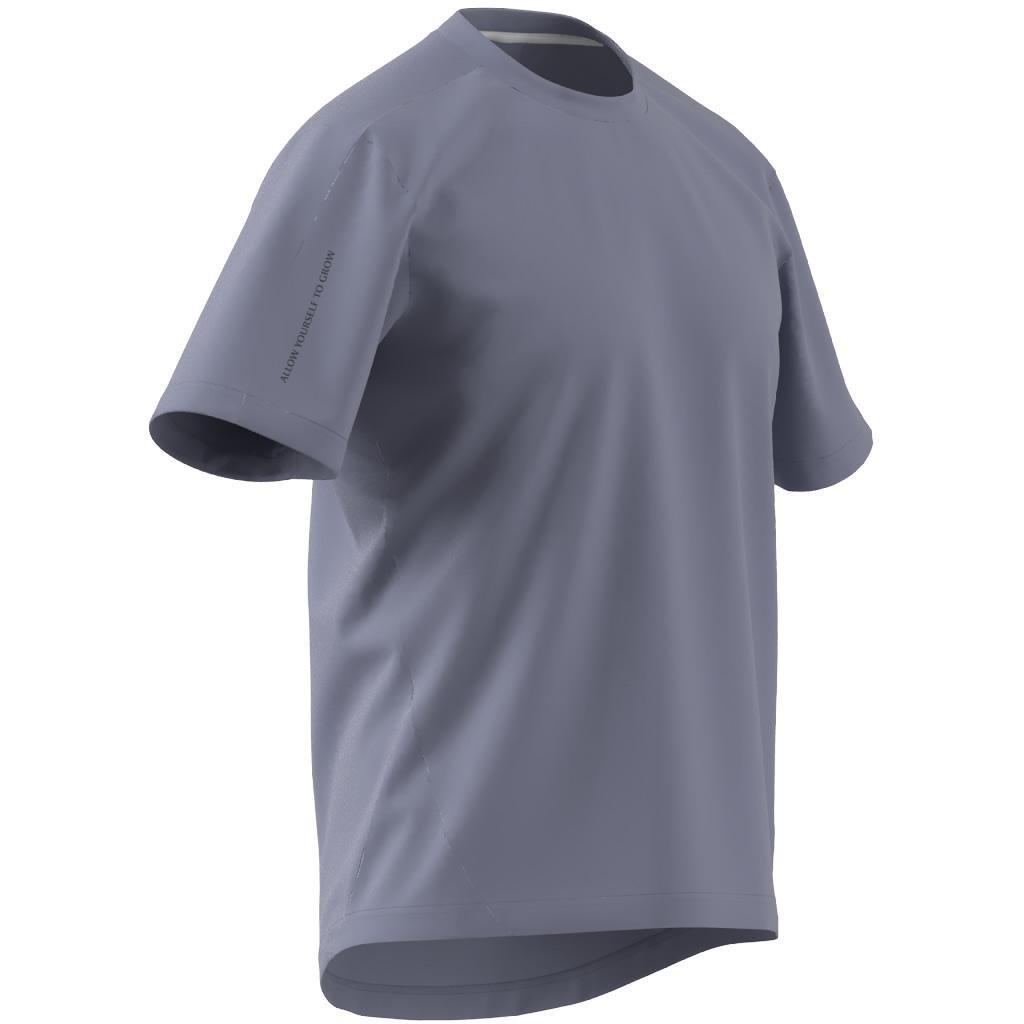 Men Yoga Base Training T-Shirt, Purple, A701_ONE, large image number 13