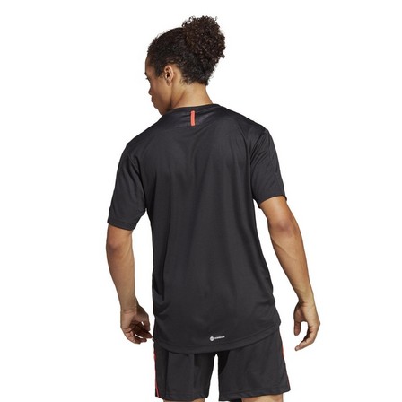 Men Workout Base T-Shirt, Black, A701_ONE, large image number 5