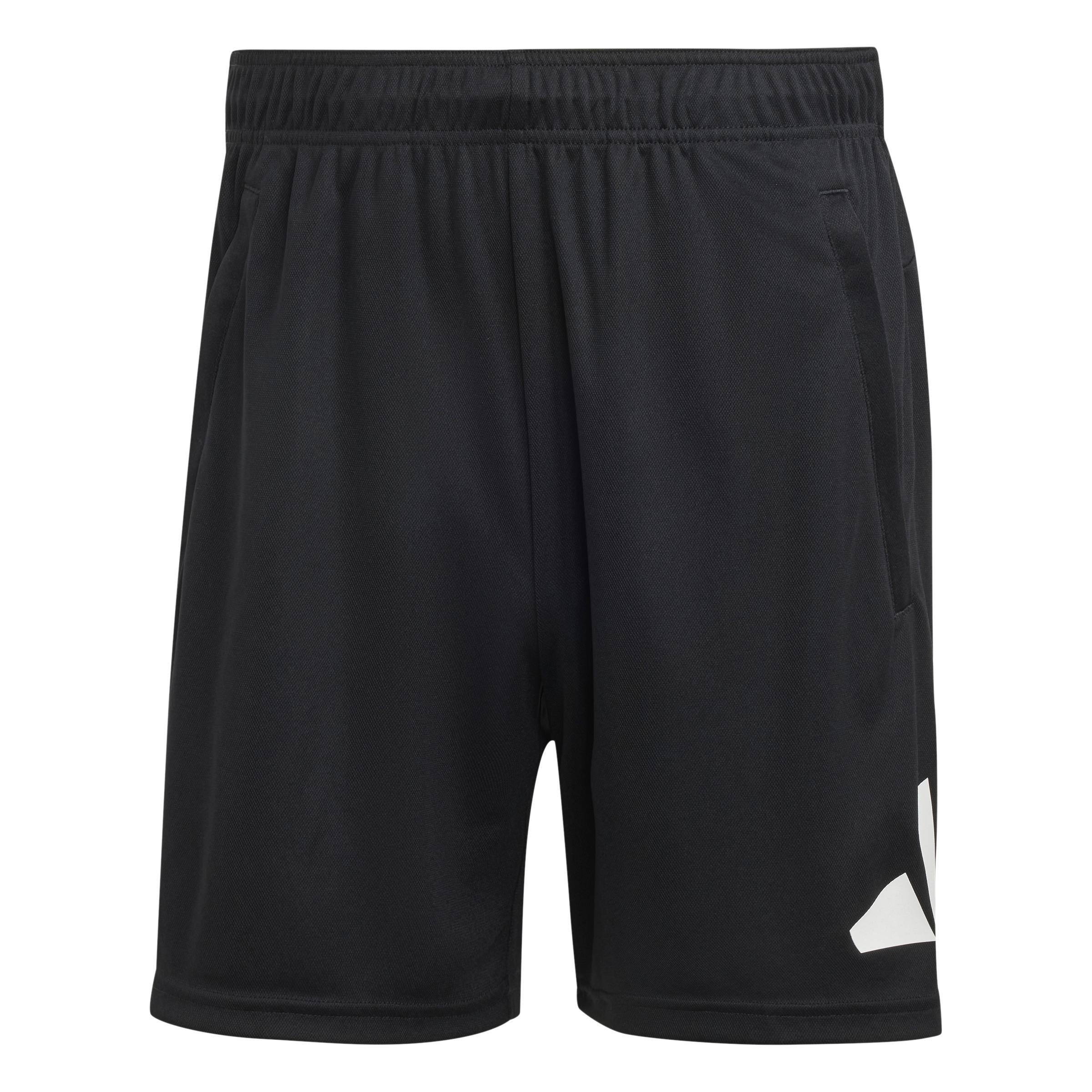 Train Essentials Logo Training Shorts, Black, , large image number 0